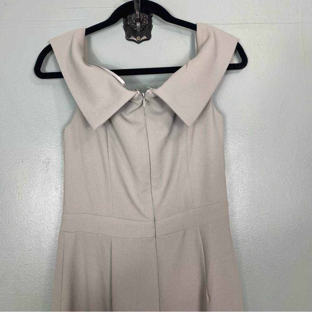 BHLDN Thompson Off The Shoulder Midi Dress Tulip Hem Sage Green Sz 8 - Picture 8 of 9